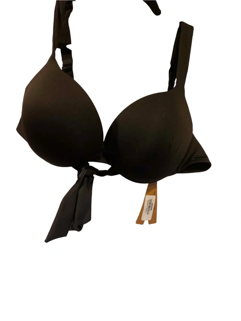 NWT Skims Signature Swim Ultimate Push Up Bikini Top ONYX Size: 11 Medium